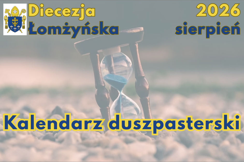Kalendarz duszpasterski na sierpień 2026 roku